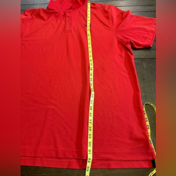 Under Armour HeatGear Mens XXL Solid Red Short Sleeve Polo - Picture 2 of 7